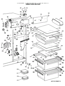 04 - Fresh Food Section parts for Ge Refrigerator TFC27ZFSBWH from AppliancePartsPros.com