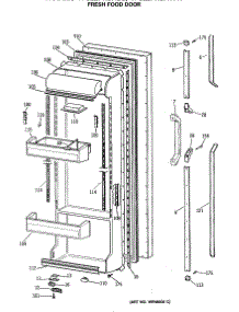 02 - Fresh Food Door parts for Ge Refrigerator TFC22PRSABB from AppliancePartsPros.com
