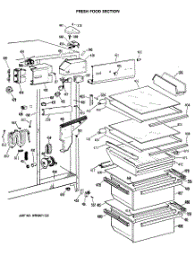 04 - Fresh Food Section parts for Ge Refrigerator TFC24ZFSBWH from AppliancePartsPros.com