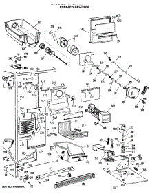 03 - Freezer Section parts for Ge Refrigerator TFC27PFSAWW from AppliancePartsPros.com