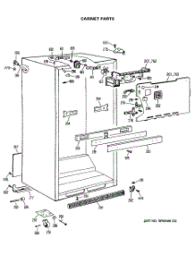 03 - Cabinet Parts parts for Ge Refrigerator TBX21SASNRAD from AppliancePartsPros.com