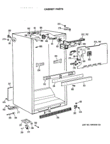 03 - Cabinet Parts parts for Ge Refrigerator TBX19GASNRAD from AppliancePartsPros.com