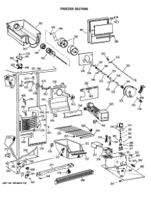02 - Freezer Section parts for Ge Refrigerator TFG20JRSBWW from AppliancePartsPros.com