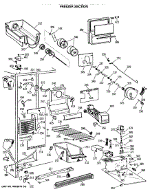 03 - Freezer Section parts for Ge Refrigerator TFG24ZFSAWH from AppliancePartsPros.com