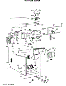 04 - Fresh Food Section parts for Ge Refrigerator TFG24ZESAWH from AppliancePartsPros.com