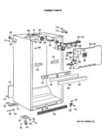 03 - Cabinet Parts parts for Ge Refrigerator TBH21JASNRAD from AppliancePartsPros.com