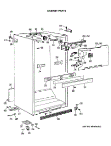 03 - Cabinet Parts parts for Ge Refrigerator TBX19MASNRWH from AppliancePartsPros.com