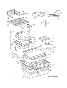 04 - Shelf Parts parts for Ge Refrigerator TBH22PASNRAA from AppliancePartsPros.com