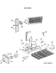 06 - Unit Parts parts for Ge Refrigerator TBX19MASNRAD from AppliancePartsPros.com