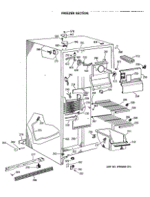 02 - Freezer Section parts for Ge Refrigerator TFG22ZASBAD from AppliancePartsPros.com