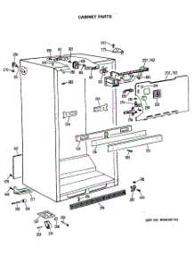 03 - Cabinet Parts parts for Ge Refrigerator TBH18MASPRWH from AppliancePartsPros.com
