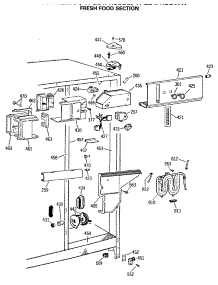 04 - Fresh Food Section parts for Ge Refrigerator TFG24PRSAAA from AppliancePartsPros.com