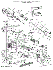 03 - Freezer Section parts for Ge Refrigerator TFG27ZFSBWH from AppliancePartsPros.com