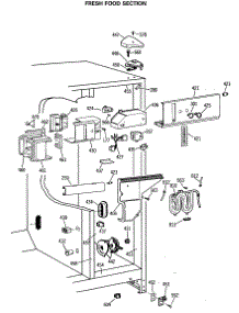 04 - Fresh Food Section parts for Ge Refrigerator TFG27ZFSBWH from AppliancePartsPros.com