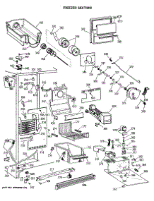 03 - Freezer Section parts for Ge Refrigerator TFG27PFSBBB from AppliancePartsPros.com