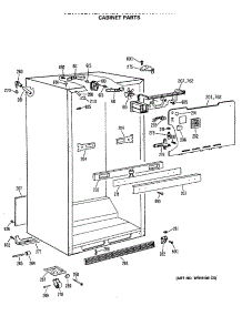 03 - Cabinet Parts parts for Ge Refrigerator TBH18DASNRWH from AppliancePartsPros.com