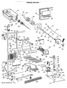 03 - Freezer Section parts for Ge Refrigerator TFG24ZRSBWH from AppliancePartsPros.com