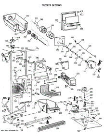03 - Freezer Section parts for Ge Refrigerator TFG24PRSAWW from AppliancePartsPros.com