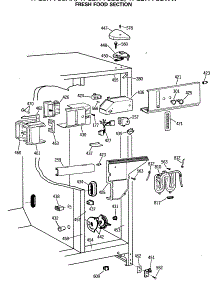 04 - Fresh Food Section parts for Ge Refrigerator TFG27PFSAAA from AppliancePartsPros.com