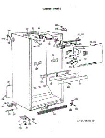 03 - Cabinet Parts parts for Ge Refrigerator TBH18JASPRAD from AppliancePartsPros.com