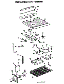 Unit parts for Ge Refrigerator TBX14SMDRHA from AppliancePartsPros.com