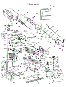 03 - Freezer Section parts for Ge Refrigerator TFX24ELJ from AppliancePartsPros.com