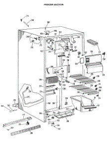02 - Freezer Section parts for Ge Refrigerator TFX22KLJ from AppliancePartsPros.com