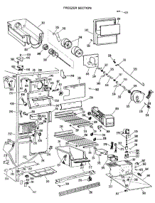 03 - Freezer Section parts for Ge Refrigerator TFXW24RLJ from AppliancePartsPros.com