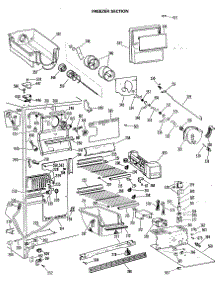 03 - Freezer Section parts for Ge Refrigerator TFX24ELL from AppliancePartsPros.com