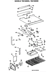 Unit parts for Ge Refrigerator TBX16SMDRWH from AppliancePartsPros.com