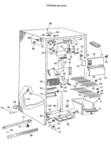 02 - Freezer Section parts for Ge Refrigerator TFX22ZLJ from AppliancePartsPros.com