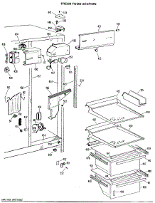 03 - Fresh Food Section parts for Ge Refrigerator TFX24SLL from AppliancePartsPros.com