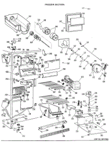 02 - Freezer Section parts for Ge Refrigerator TFX24SLL from AppliancePartsPros.com