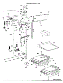 03 - Fresh Food Section parts for Ge Refrigerator TFX20RLL from AppliancePartsPros.com