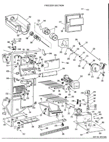 02 - Freezer Section parts for Ge Refrigerator TFX24SLK from AppliancePartsPros.com