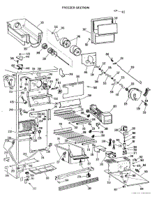 03 - Freezer Section parts for Ge Refrigerator TFX24VLJ from AppliancePartsPros.com