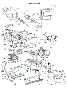 02 - Freezer Section parts for Ge Refrigerator TFX24PLK from AppliancePartsPros.com