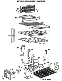 Unit parts for Ge Refrigerator TBX25RMMWHD from AppliancePartsPros.com