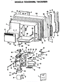 Freezer Door parts for Ge Refrigerator TBX25RMMWHD from AppliancePartsPros.com