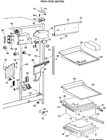 03 - Fresh Food Section parts for Ge Refrigerator TFX22VMC from AppliancePartsPros.com