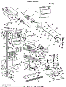 03 - Freezer Section parts for Ge Refrigerator TFX27RLR from AppliancePartsPros.com