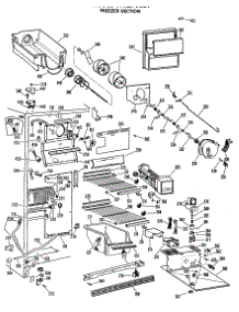03 - Freezer Section parts for Ge Refrigerator TFX27VMA from AppliancePartsPros.com