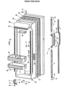 02 - Fresh Food Door parts for Ge Refrigerator TFX27RMA from AppliancePartsPros.com