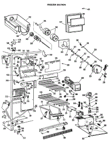 03 - Freezer Section parts for Ge Refrigerator TFX27RMA from AppliancePartsPros.com