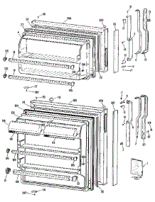 Doors parts for Ge Refrigerator TBX14SPB from AppliancePartsPros.com