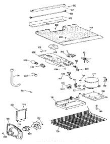 Unit parts for Ge Refrigerator TBX14SPB from AppliancePartsPros.com