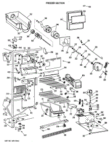 03 - Freezer Section parts for Ge Refrigerator TFX27ILR from AppliancePartsPros.com