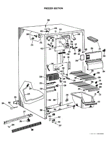 02 - Freezer Section parts for Ge Refrigerator TFXH22KLP from AppliancePartsPros.com
