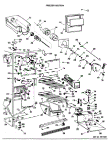 03 - Freezer Section parts for Ge Refrigerator TFXH24RLP from AppliancePartsPros.com