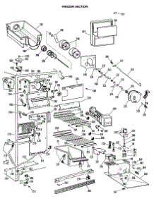 03 - Freezer Section parts for Ge Refrigerator TFX27EMA from AppliancePartsPros.com